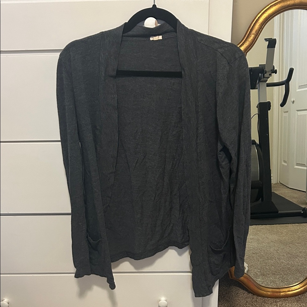 J. Crew Charcoal Cardigan